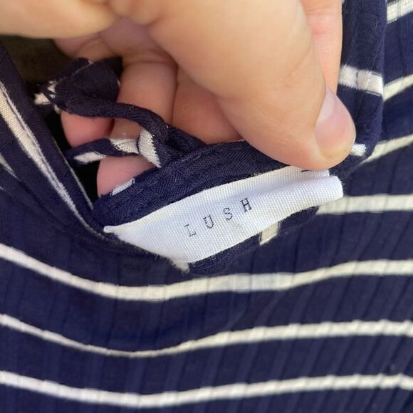 Lush Striped Ribbed Swing Dress | S - Picture 4 of 7